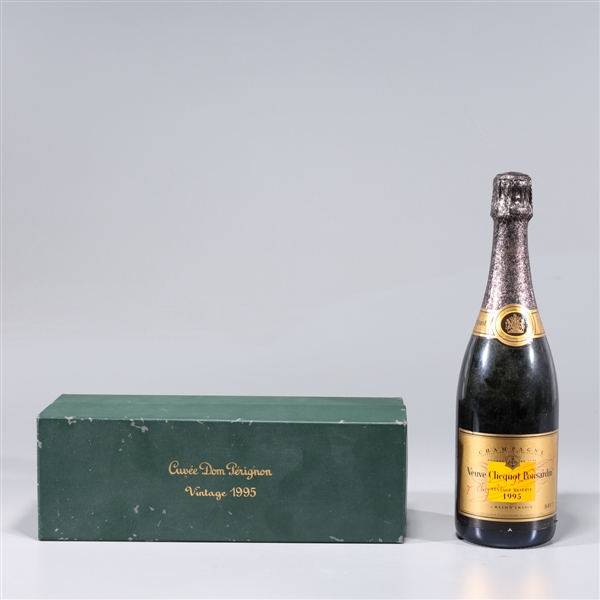 Appraisal: Two bottles of Champagne including bottle of Dom Perignon in