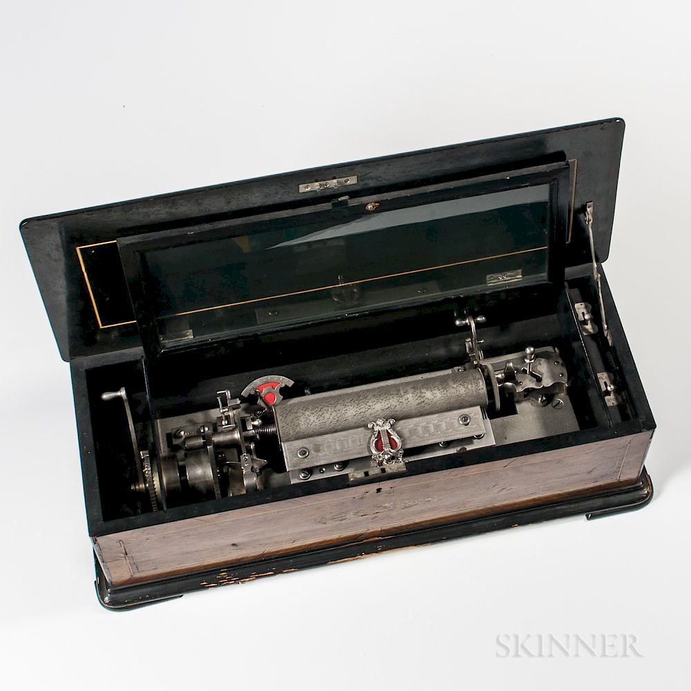 Appraisal: Interchangeable Six-air Cylinder Musical Box Interchangeable Six-air Cylinder Musical Box