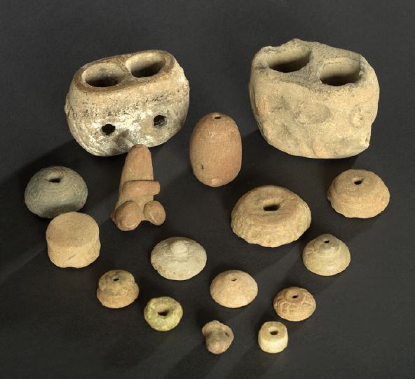 Appraisal: Sixteen Assorted Pre-Columbian Terra Cotta Objects B C - A