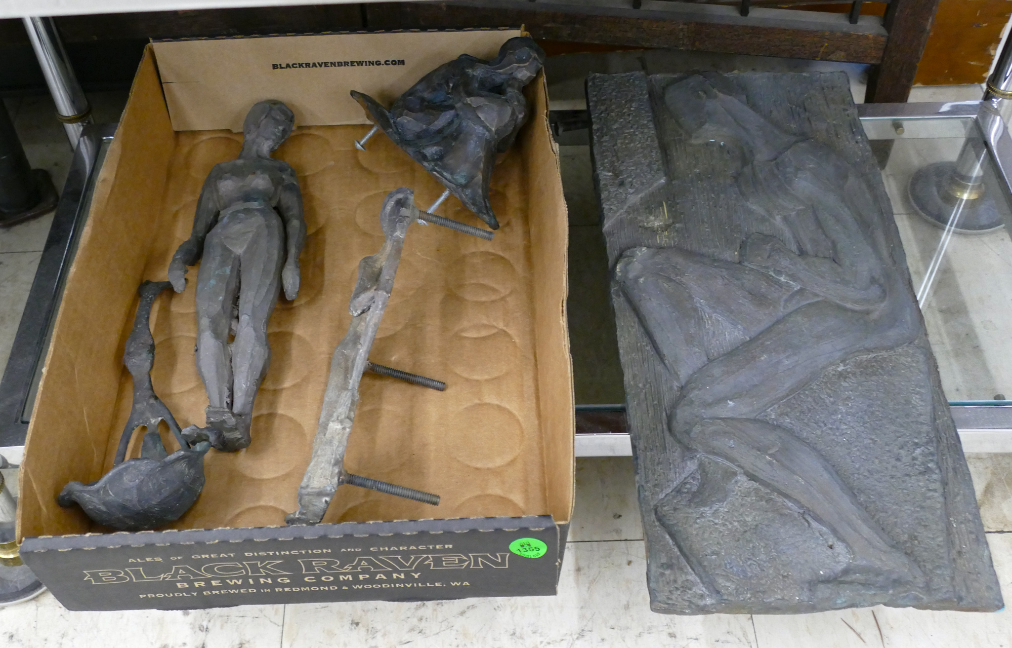 Appraisal: pc Joyce Ray - Washington Unfinished Bronze Sculptures '' to