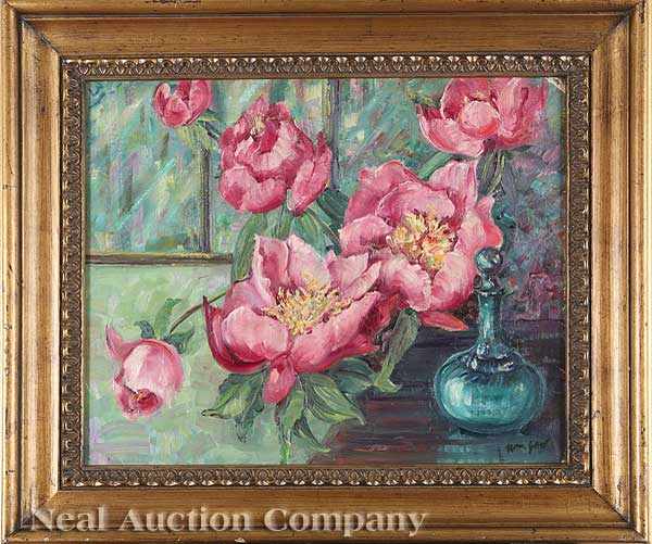 Appraisal: William Alexander Gaw American California - Still Life oil on