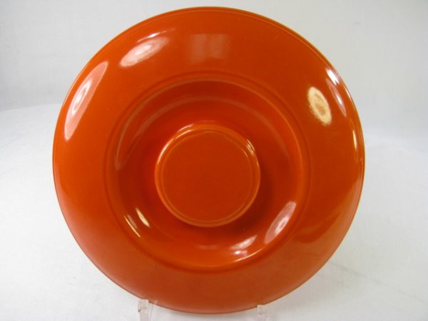 Appraisal: Orange Kitchen Kraft large casserole lid measures wide Hairline to