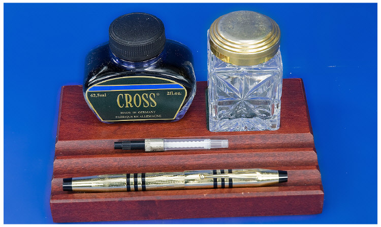 Appraisal: A Cross th Anniversary Fountain Pen No Gold filled with