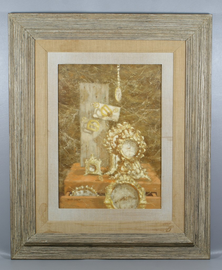 Appraisal: Martin Jackson American - o wood panel Still Life with