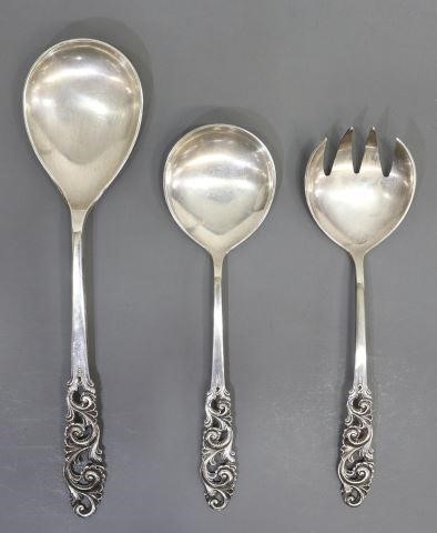 Appraisal: lot of Norwegian silver serving flatware Brodrene Mylius in the