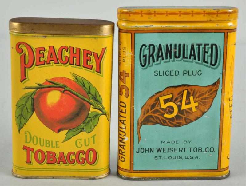 Appraisal: Lot of Vertical Pocket Tobacco Tins Description Includes Peachey in