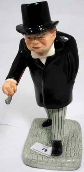 Appraisal: Bairstow Manor Pottery Figure of Winston churchil ''Man in A