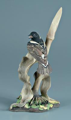 Appraisal: Boehm porcelain bird figurine bobolink with corn stalk marked Boehm