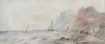 Appraisal: Signed Original Watercolor British circa late th Century Seascape with