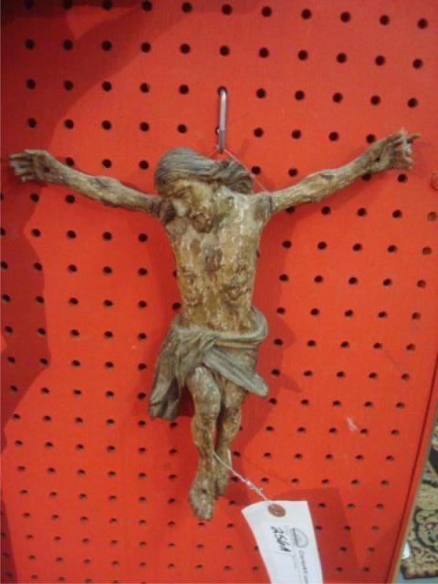 Appraisal: Antique Wood Crucified Christ From a North Bergen NJ estate