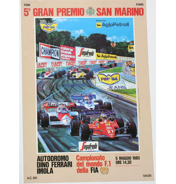 Appraisal: Lot of four race car posters two Albi posters one