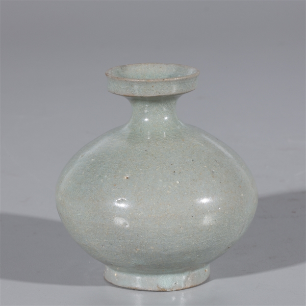 Appraisal: Small Chinese celadon glazed Ming Dynasty ceramic vase overall good