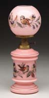 Appraisal: PINK CASED MINI LAMP S - Pink cased glass with