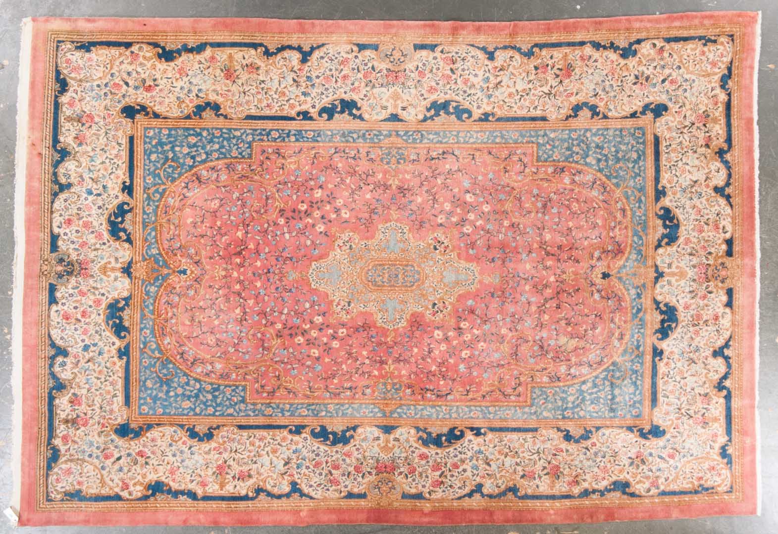 Appraisal: Semi-antique Kerman carpet approx x Iran circa