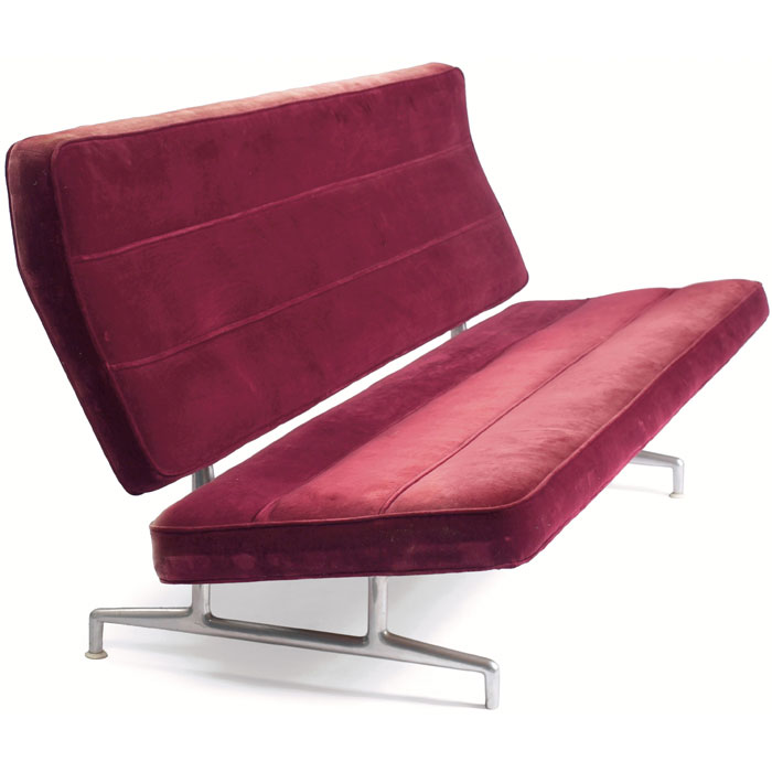 Appraisal: Charles and Ray Eames Aluminum Group sofa by Herman Miller