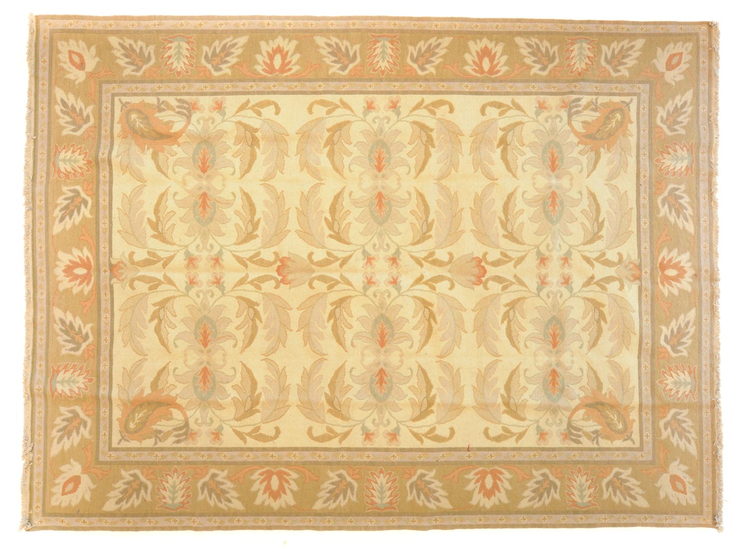 Appraisal: Soumak carpet approx x India modern Condition Some moths present