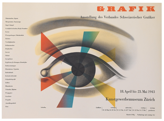 Appraisal: HERMANN EIDENBENZ - GRAFIK KUNSTGEWERBEMUSEUM Z RICH x inches x