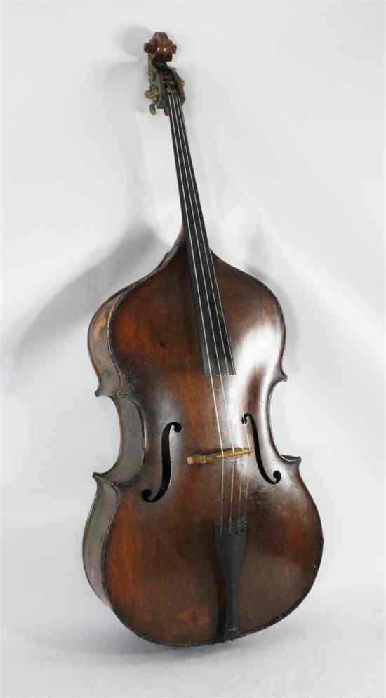 Appraisal: A late th century German double bass bearing Edward Withers