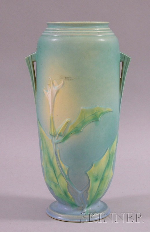 Appraisal: Roseville Pottery Thorn Apple Vase ht in