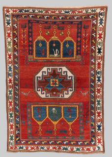 Appraisal: KAZAK RUG KAZAK RUG Caucasus mid th century ft in