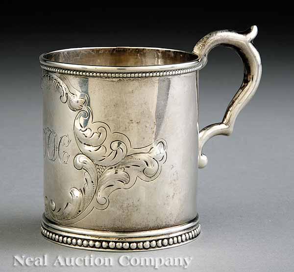 Appraisal: A Fine New Orleans Coin Silver Cup Adolph Himmel for