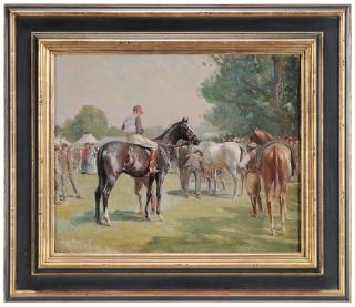 Appraisal: After Sir Alfred Munnings British - The Favorite unsigned oil