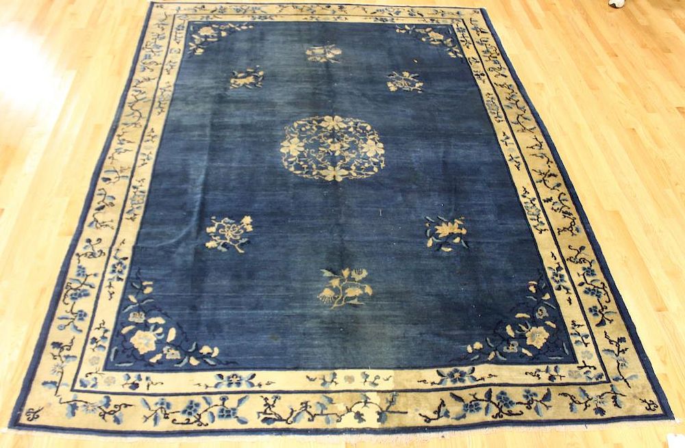 Appraisal: Antique and Finely Hand Woven Antique Chinese Roomsize Carpet From