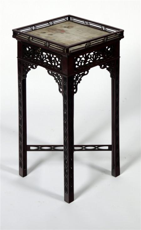 Appraisal: CHINESE EXPORT HARDWOOD URN TABLE LATE TH CENTURY in the