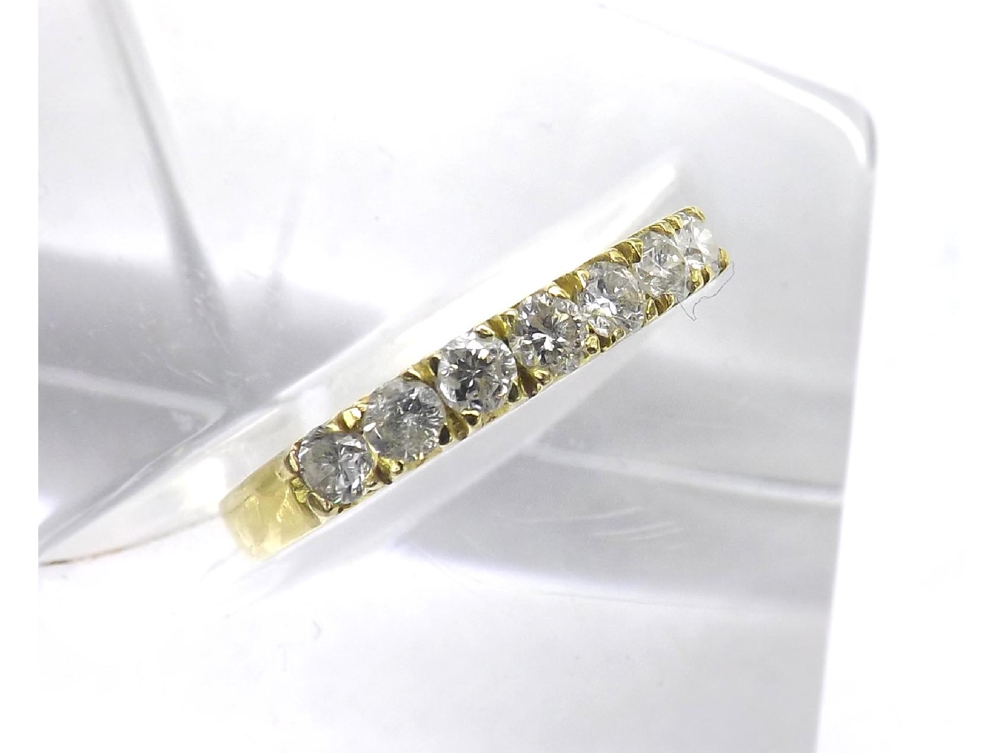 Appraisal: - -a k seven stone old-cut diamond ring ring size