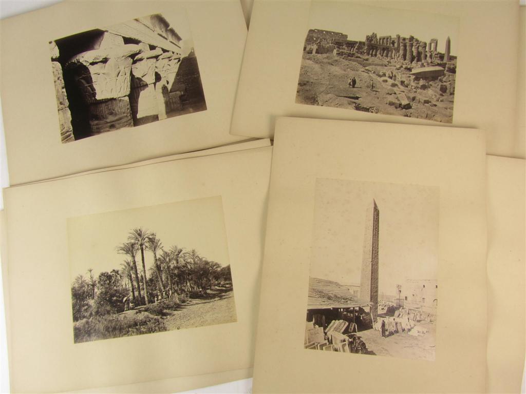 Appraisal: Good Frank Mason albumen prints of Egypt x cm signed