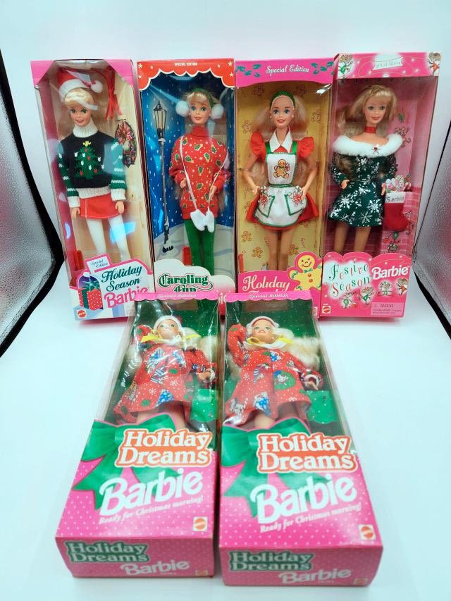 Appraisal: Group of Holiday Barbie Dolls all Special Edition Includes Holiday