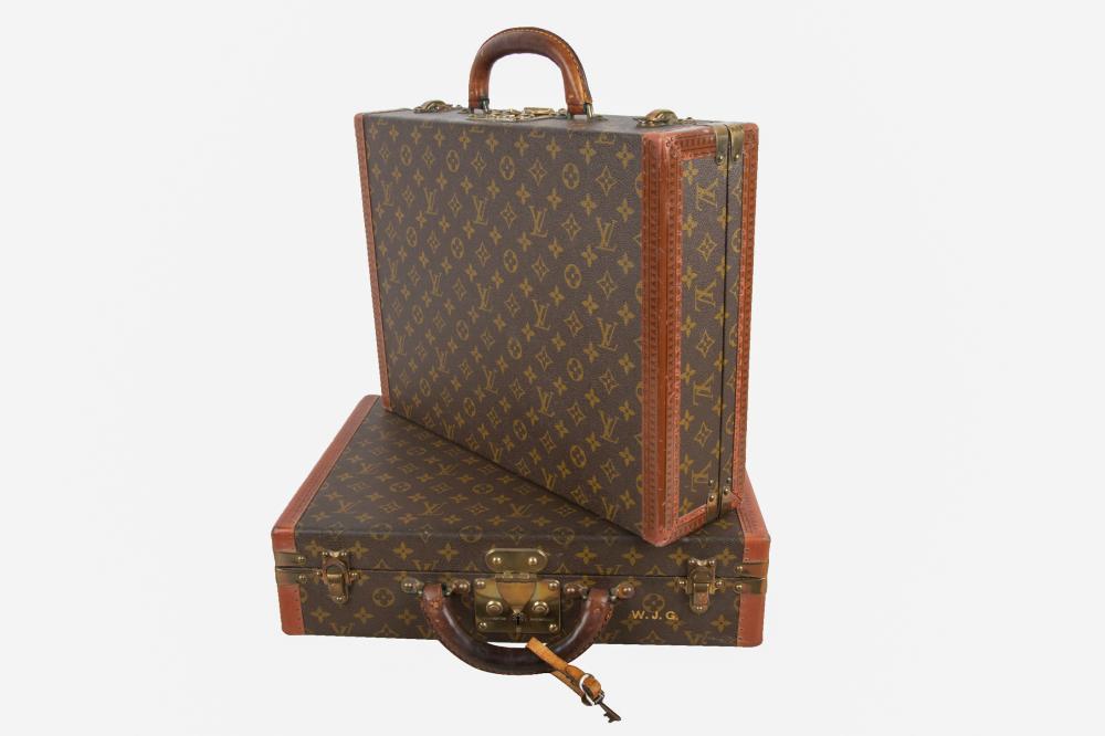 Appraisal: PAIR OF LOUIS VUITTON HARD CASE BRIEFCASESCondition one showing pen