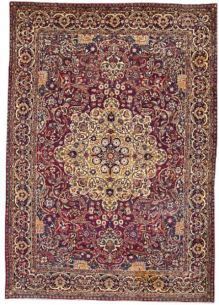 Appraisal: A Kerman carpet Central Persia late th century size approximately