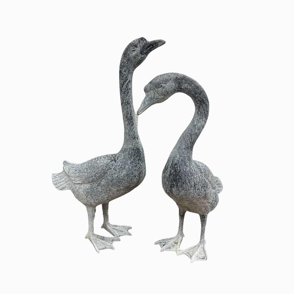 Appraisal: Pair of Outdoor Decorative Garden Ducks Pair of Outdoor Decorative