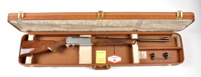 Appraisal: Cased Browning BAR Grade III Semi-Auto Rifle Serial M This