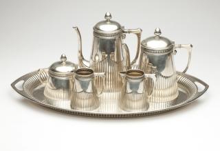 Appraisal: An German silver coffee tea service First half th century