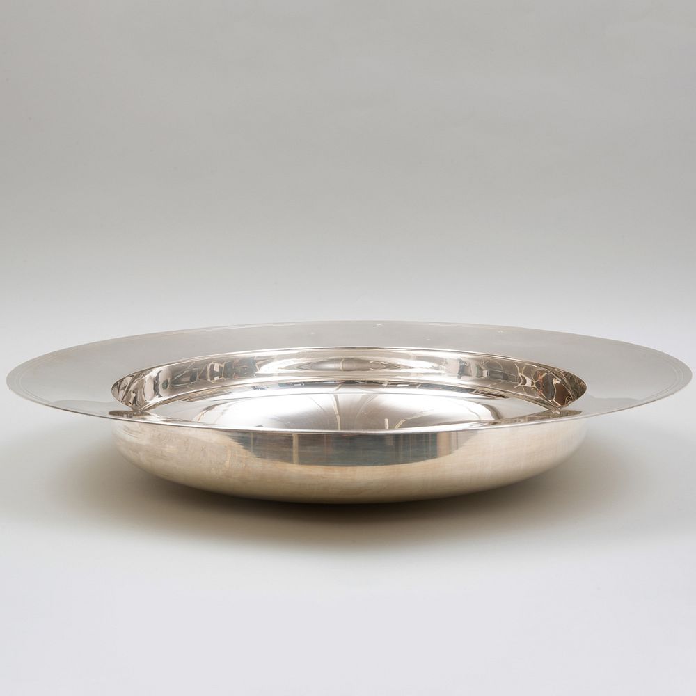 Appraisal: Large Modern English Silver Centerbowl Marked William Comyns London in