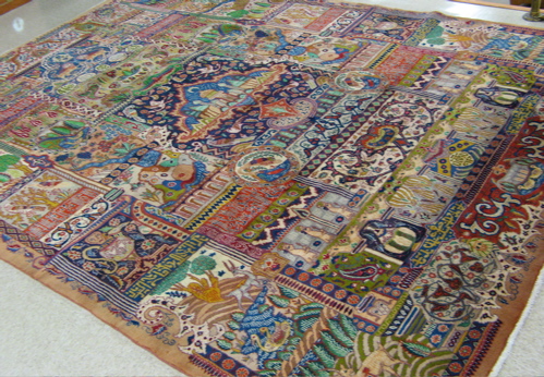 Appraisal: PERSIAN KASHMAR CARPET handmade by the Persian people living in