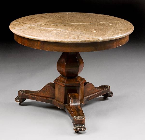 Appraisal: A Louis Philippe walnut center table second quarter th century