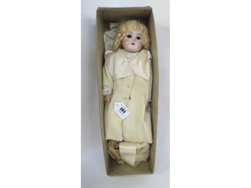 Appraisal: Bisque headed girl doll