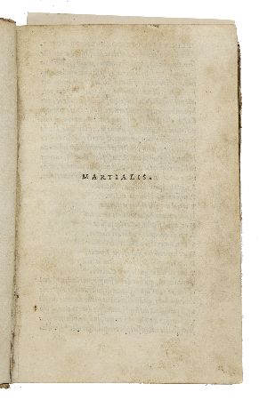 Appraisal: Martialis Marcus Valerius Epigrammata Venice Aldus December vo A-Z leaves