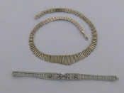 Appraisal: An Italian silver fringe necklace cm long to a lobster