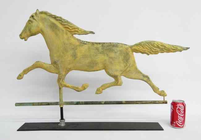 Appraisal: Running horse weathervane '' Length '' Ht Stand not included