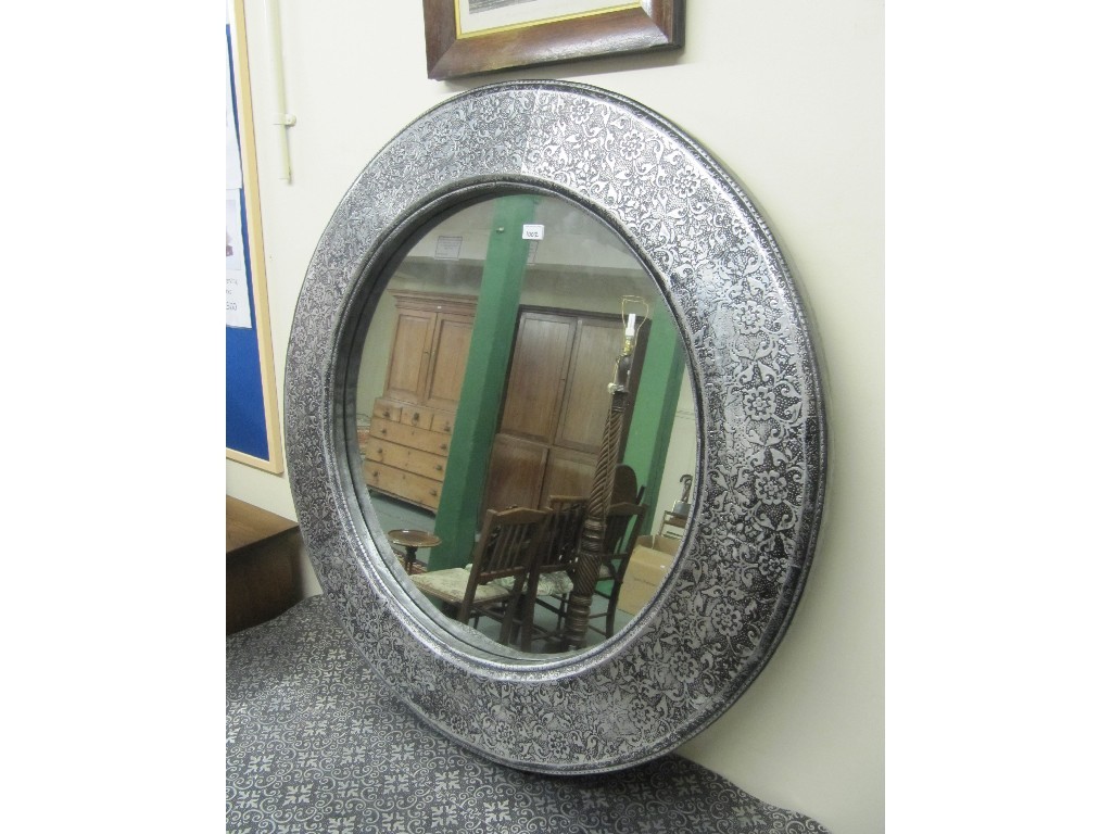 Appraisal: Modern circular wall mirror