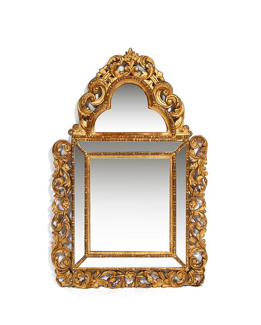 Appraisal: A LATE TH CENTURY VENETIAN GILT GESSO WALL MIRROR c