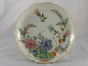 Appraisal: A Chinese famille rose plate with flowers and birds Tongzhi