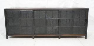 Appraisal: Decorator Sideboard Credenza Cabinet Large Rose Decorator Sideboard Credenza Cabinet