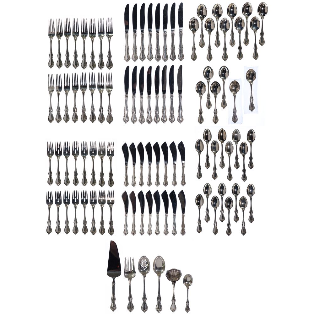 Appraisal: TOWLE DEBUSSY STERLING SILVER FLATWARE SERVICE items including -inch knives