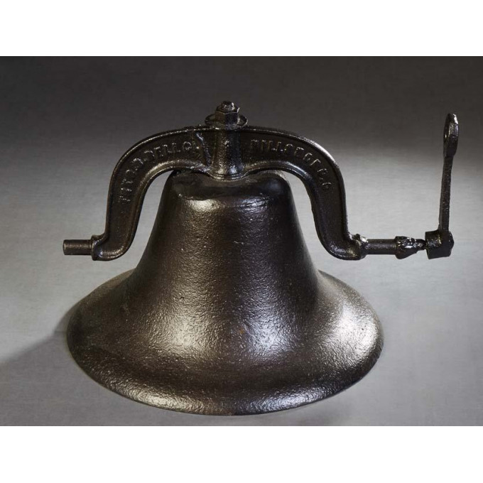 Appraisal: Cast Iron Plantation Bell c by C S Bell Co