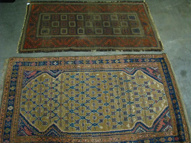 Appraisal: Two Semi-Antique Oriental Rugs both handmade in regional patterns both